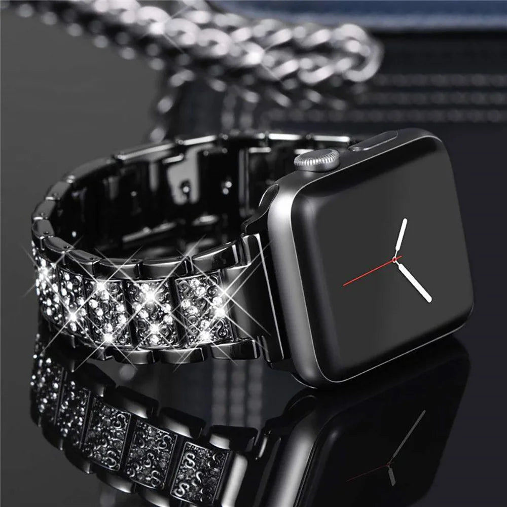 Fashion Rhinestone Metal Band for Apple Watch
