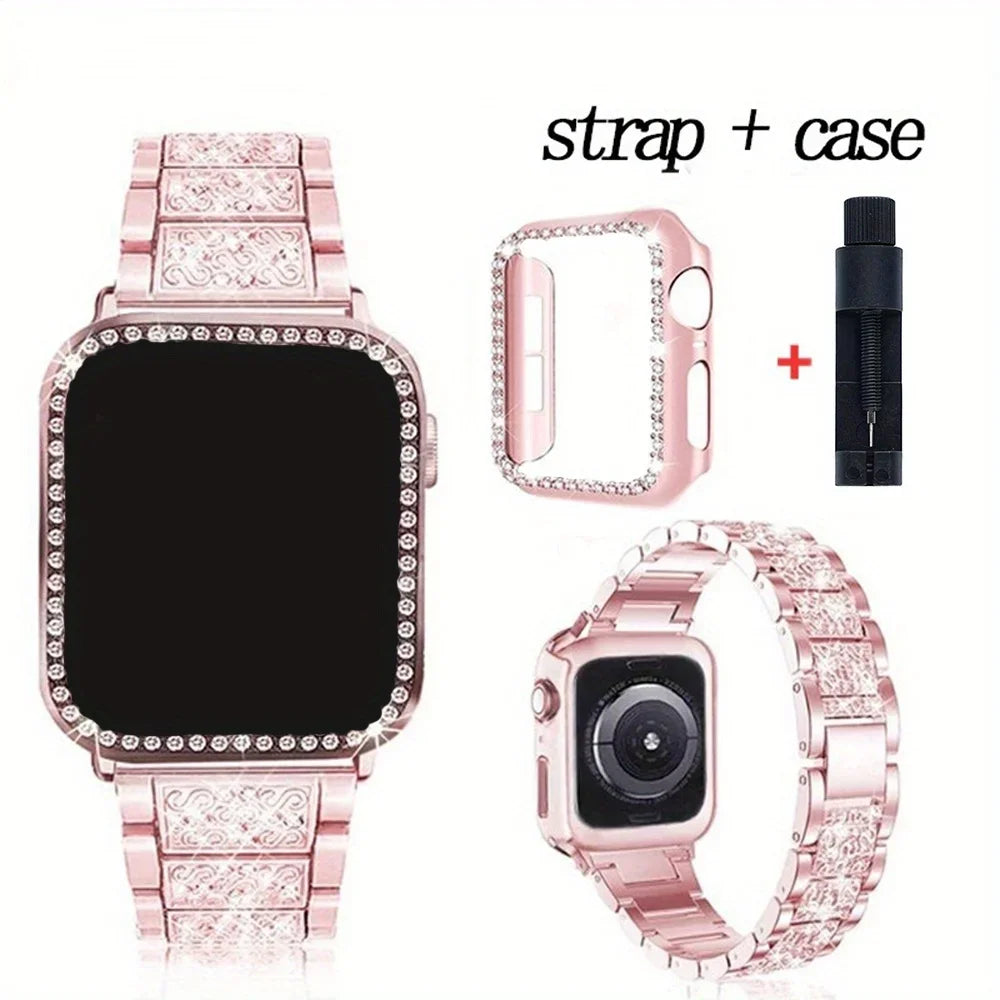 Fashion Girl Metal Strap + Case