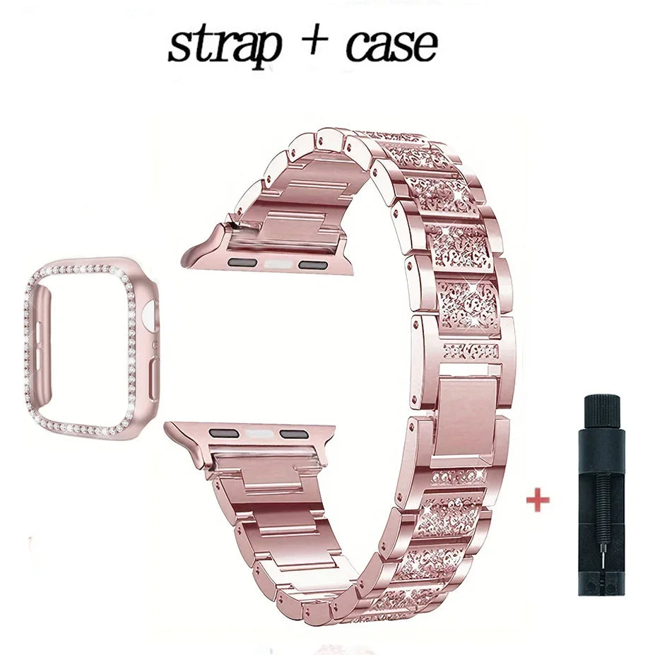 Fashion Girl Metal Strap + Case