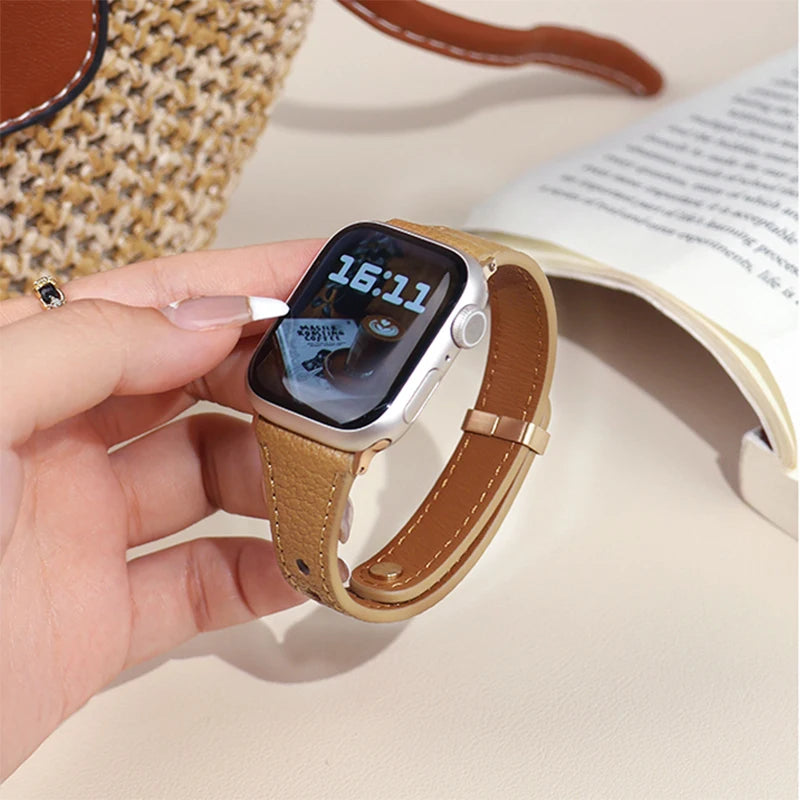 Sheepskin Leather Strap for Apple Watch