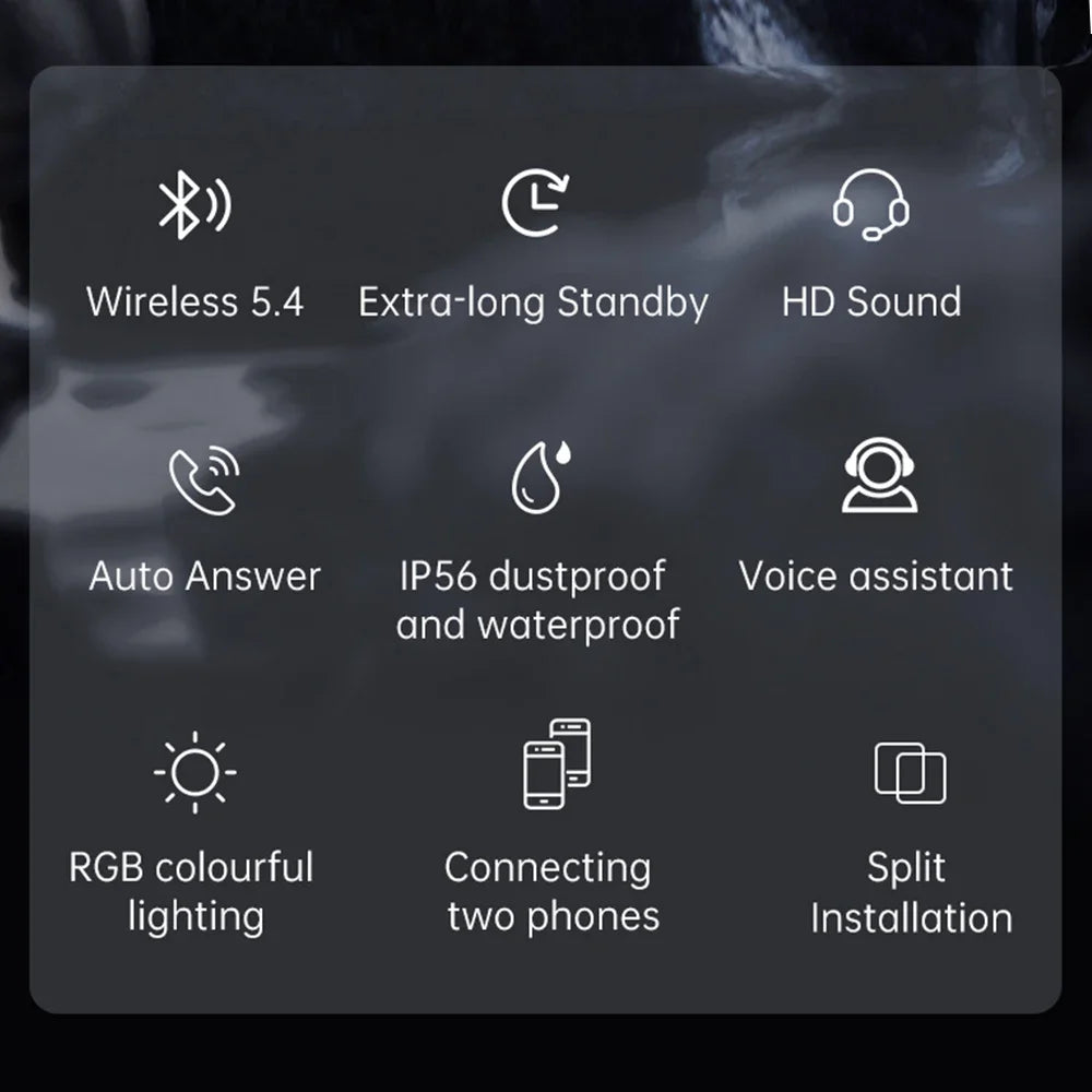 Wireless Motorcycle Helmet Headset Hands-free Call Phone